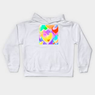 Saturated Hearts Kids Hoodie